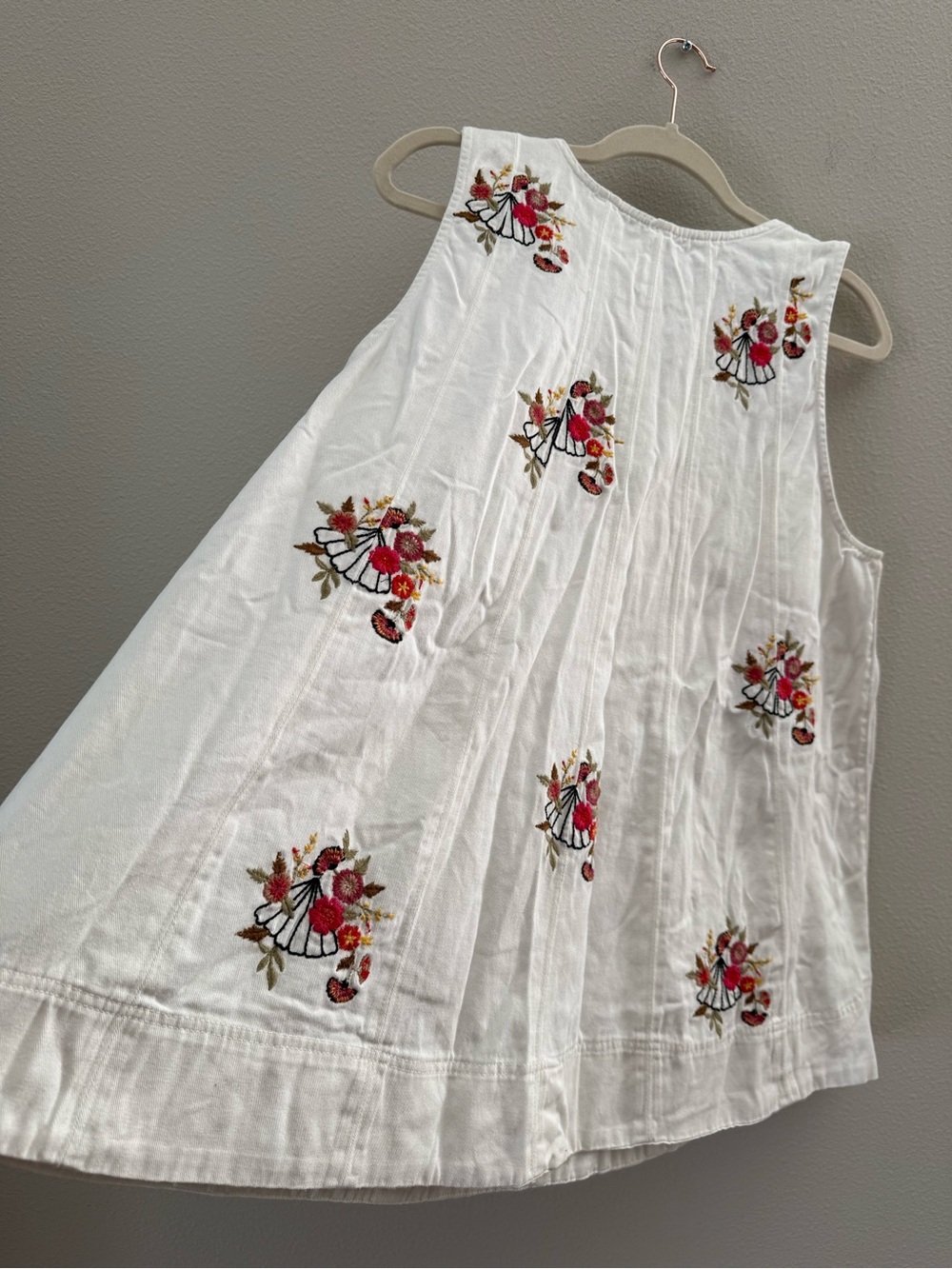 Free People Strada Embroidered Two-Piece Tank & Short Set XL - Picture 6 of 13